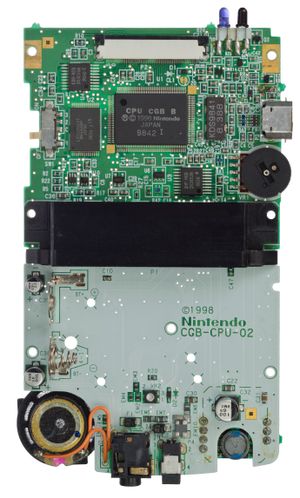 게임보이 컬러 마더보드(주석 달린 버전)