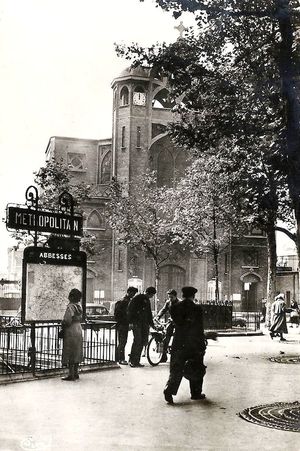 폴 포트가 1949년 10월 1일 파리에 도착했을 때의 파리 모습(1950년 사진).