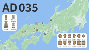 야요이 시대 후기의 묘지 분포