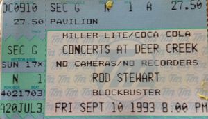 1993년 콘서트 티켓