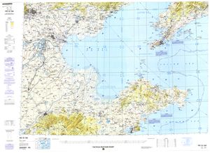 랴오둥반도를 포함한 지도