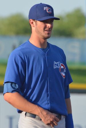 2014년 7월 아이오와 컵스에서 뛰고 있는 브라이언트