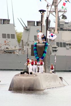 림팩 2006 훈련에 참가한 SS-67 정운함