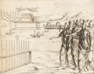 아론의 지팡이의 개화, 아우구스틴 히르쉬포겔의 에칭