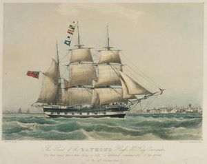 레이먼드, 휴 맥케이 함장. 1843년 10월 14일 차 화물을 싣고 헐에 도착한 중국에서 직접 온 첫 번째 선박