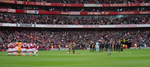 2017년 에미레이트 스타디움에서 아스널을 상대로 라인업을 구성한 스완지