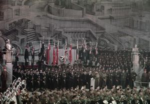 1943년 2월 런던 로열 앨버트 홀에서 붉은 군대에 대한 경례