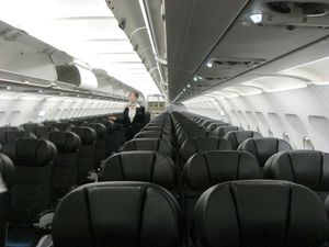 스타플라이어 에어버스 A320-200형 기종의 내장