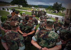 캠프 코빙턴의 지휘권 이양식