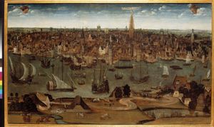 안트베르펜 (약 1540년) 도시의 모습