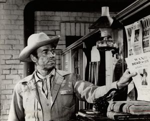 서부극 영화 《가슴에 빛나는 별》에서 (1957년)