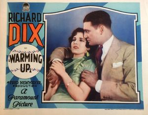 로비 카드 워밍 업(Warming Up)(1928)에 출연한 진 아서와 리처드 딕스의 모습