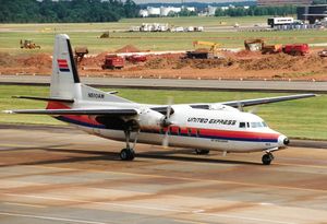 에어 위스콘신에서 운용했던 전 유나이티드 익스프레스 포커 F27