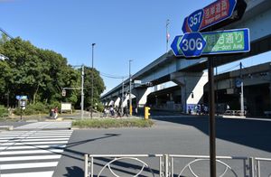 유메노시마 교차점 (2018년 9월 28일 촬영)