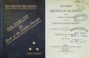 블라바츠키가 레프 톨스토이에게 증정한 책 침묵의 소리