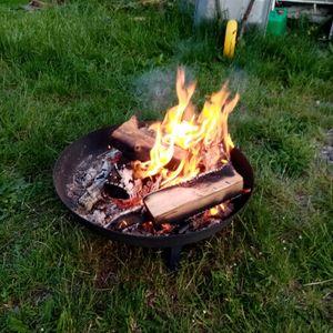 화로대를 이용한 모닥불