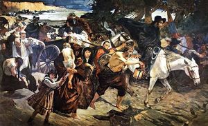 1814년, 카라카스에서의 추방.