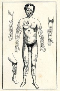 『범죄인』 삽화: 상징적 문신들"