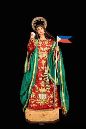 산 후안 바티스타 데 카비테의 연례 레가다 축제의 진정한 중심지인 존경받는 원본 이미지