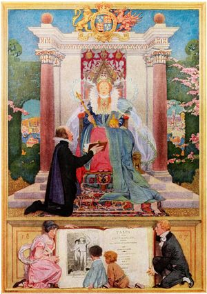 1922년판 셰익스피어 이야기의 앞표지 삽화