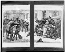 런던 뉴게이트 교도소의 한 장면