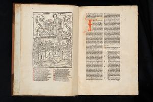 아우구스티누스가 《신국론》을 집필하는 모습을 그린 목판화