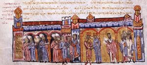 미하일과 조에의 결혼, 마드리드 스킬리체스에 묘사됨