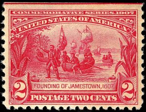 제임스타운 상륙; 1907년 발행