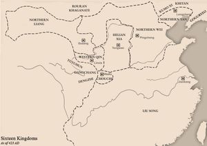 423년 북위 태무제 즉위 당시의 중국