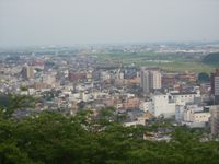 인근 산에서 본 아시카가