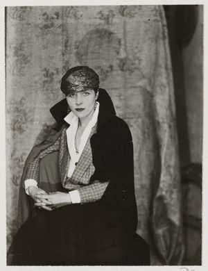 Portrait of Djuna Barnes by Berenice Abbott, 1926