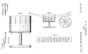 W.E. 링컨의 1867년 4월 23일자 미국 특허 번호 64,117