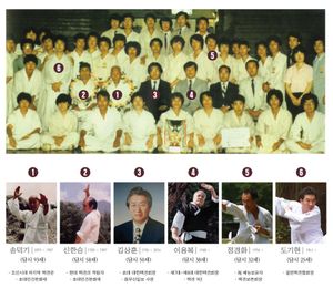 제1회 전국택견경기대회에 참여한 택견인