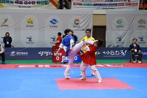 현대의 택견대회장의 모습(겨루기)