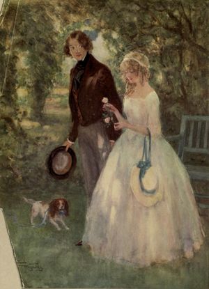 프랭크 레이놀즈의 그림, 데이비드가 도라 스펜로와 사랑에 빠지다