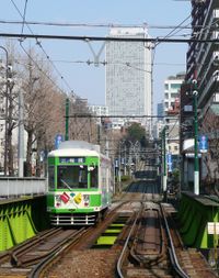 다카도바시 부근을 달리는 7500형(2008년 3월 7일 촬영)