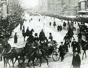 취임식으로 향하는 태프트