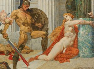 알렉산더 로트하우크「Menelaos findet Helena」(헬레네를 발견한 메넬라오스)