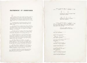 1945년 9월 2일 조인된 항복 문서