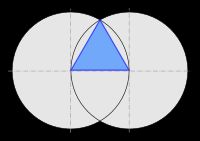 컴퍼스와 자를 이용한 정삼각형 작도