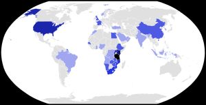 사미아 술루후 탄자니아 대통령의 방문 국가 지도