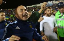 2017년 10월, 2018년 월드컵 진출을 축하하는 삼파올리