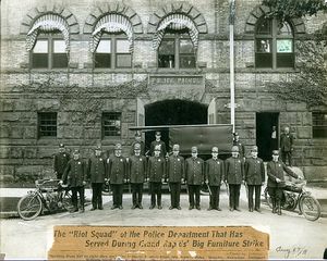 1911년 그랜드래피즈 가구 노동자 파업에 대응한 진압 경찰