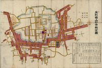 1877년 야마가타시 전도