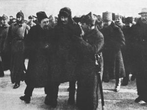 알렉세이 리코프, 요시프 스탈린과 클리멘트 보로실로프, 1928년 2월.