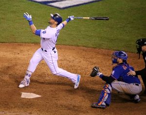 고든, 2015년 월드 시리즈 1차전에서 뉴욕 메츠를 상대로 타격