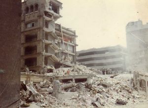 붕괴된 코날렙(Conalep) 건물