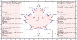 캐나다 국기의 구성 시트