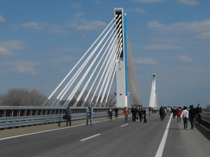 세게드 근처 M43 고속도로의 페렌츠 모라 다리