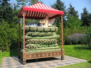 덴마크 화원 예스페르후스에 있는 "공주와 완두콩"